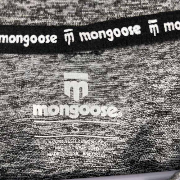 Mongoose Mens Long Sleeve Crew Neck Loose Fit Cycling Shirt Size S Gray Outdoors - Picture 2 of 10